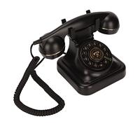 Ausla Telefono Fisso Vintage, Telefono a Corda retrò con Grande Microfono HD e Pulsanti a Disco, per Decorazione 'ufficio domestico.