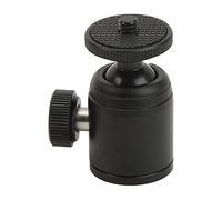 Ausla Testa a Sfera Mini Testa per Treppiede in Lega di Alluminio con Vite da 1/4 Pollici Supporto Rotante Centrale a Sfera da 18 Mm per Treppiede per Fotocamera Luce di Riempimento Telefono Selfie