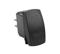 Ausla TS 33 Interruttore a Bilanciere con Barra Luminosa a LED, Interruttore a Barra Luminosa in ABS a 5 Pin 12V 24V ON OFF IP66 20A 10A Doppio LED per Auto Yacht Barche Fari Fendinebbia Spie Luminose