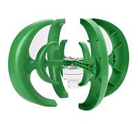 Ausla Turbina Eolica 1200 W Generatore Eolico Ad Asse Verticale Acciaio Legato e Plastica 4 Pale Avvio Basso a 2 M/s per Barche Cabine Terrazze Case Mobili Uso di Energia Ibrida (12V)