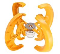 Ausla Turbina Eolica, Generatore Eolico in Acciaio Legato e Plastica 1200 W 4 Pale 2 M/s Avviamento 12 M/s Rotore Esterno Nominale per Sistemi di Alimentazione Ibridi per Terrazze di Cabine di