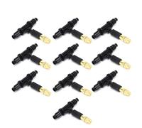 Ausla Ugello dell'Acqua di Nebbia, 10pc con Accessorio per Il Raffreddamento dell'irrigazione per l'irrigazione del Giardino per Tee per Tubo 8/12, Effetto Atomizzante, Uso Multiuso, Materiale