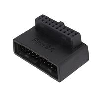 Ausla USB 3.0 90° Adattatore, 19/20Pin Alimentazione (PH19A one-piece | Scheda PCB multistrato, connettore a gomito a 90 gradi, protezione pin della scheda madre, selezione tipo A o B,