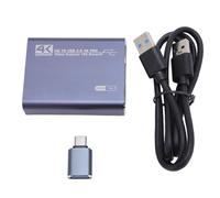 Ausla USB 3.0 Dispositivo di Acquisizione Video, Ingresso 4K Plug and Play per Computer, Console di Gioco, Fotocamera e Streaming Telefonico