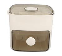 Ausla Vassoio per Ghiaccio Stampo per Cubetti di Ghiaccio 48 Griglie 2 Vassoi con Contenitore di Stoccaggio Pulsante di Rilascio Facile Manici in PP Silicone per Congelatore Whiskey (bianco latte)