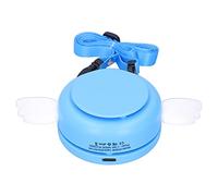 Ausla Ventilatore da Collo Ventilatore Portatile, Elettrico Regolabile in Silicone ABS con Ricarica USB, Batteria a 3 velocità 1200mAh Flusso d'aria Grandangolare per Viaggi Domestici Uso Estivo