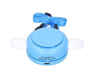 Ausla Ventilatore da Collo Ventilatore Portatile, Elettrico Regolabile in Silicone ABS con Ricarica USB, Batteria a 3 velocità 1200mAh Flusso d'aria Grandangolare per Viaggi Domestici Uso Estivo