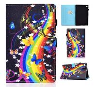 Auslbin - Cover per Lenovo Tab M10 FHD Plus 10.3 Pollice TB-X606X/TB-X606F,Ultra Slim in pelle PU Case con Funzione Stand,Auto Sonno/Sveglia Funzione,Farfalla di Musica