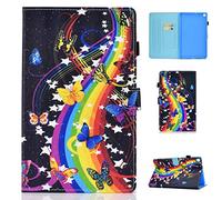Auslbin - Cover per Samsung Galaxy Tab S6 Lite 10.4" SM-P610/SM-P615/P613/P619 2020/2022,Ultra Slim in pelle PU Case con Funzione Stand,Auto Sonno/Sveglia Funzione,Farfalla di Musica