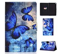 Auslbin - Cover per Samsung Galaxy Tab S6 Lite 10.4" SM-P610/SM-P615/P613/P619 2020/2022,Ultra Slim in pelle PU Case con Funzione Stand,Auto Sonno/Sveglia Funzione,Retro Farfalla