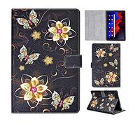 Auslbin Custodia Galaxy Tab A7 2022/2020 Ultra Sottile Cover in Pelle PU per Samsung Tab A7 Magnetico Cover Tablet Custodia per Samsung Galaxy Tab A7 10.4" SM-T500/T503/T505/T509 - Farfalla d'oro