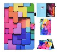 Auslbin Custodia Per Lenovo Tab K11 Plus/M11 Plus 11.45, in pelle PU di alta qualità con funzione automatica Sleep/Wake, colorata per Lenovo Tab K11 Plus/M11 Plus 11.45, Blocchi