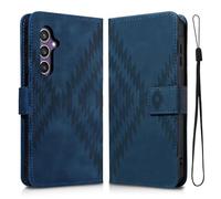 Auslbin Custodia per Samsung Galaxy S24 FE 5G 6.7 con Funzione di Supporto, Materiale Protettivo in PU Completo, Custodia Antigraffio e Anticaduta S24 FE/SM-S721B/DS, Blu
