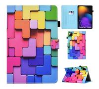 Auslbin Custodia Per Xiaomi Pad 7/7 Pro, in pelle PU di alta qualità con funzione automatica Sleep/Wake, colorata per Xiaomi Pad 7/7 Pro, Blocchi