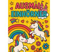 Ausmal Buch mit Einhörner