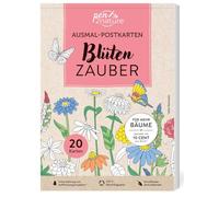 Ausmal-Postkarten Blütenzauber | 20 Karten: Mit zauberhaften Motiven zum Ausmalen und Verschenken | 100% Recyclingpapier