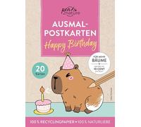 Ausmal-Postkarten Happy Birthday: 20 zauberhafte Karten zum Ausmalen