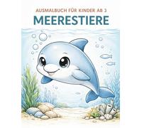 Ausmalbuch für Kinder ab 3: Meerestiere