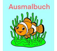 Ausmalbuch für Kinder, Fische, Ozean und Meerestiere