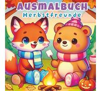 Ausmalbuch Herbst & Halloween für Kinder ab 3 Jahren - 39 niedliche Kawaii-Motive - Beschäftigung an Regentagen - Geschenkidee für Mädchen & Jungen: ... & Halloween - Fördert Fantasie & Feinmotorik