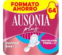 Ausonia Assorbenti Ultra Plus Normale con ali, 64 pezzi, protezione e profumo leggero tutto in uno