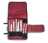 AUSONIA - Astuccio da cuoco 10 pz, 9 coltelli chef master e 1 affilatoio