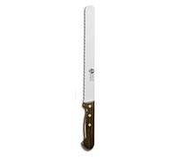 AUSONIA Coltello da pane con lama dentata Cm 24 e manico in legno