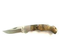 AUSONIA - Coltello Da Tasca Inox Manico di Radica Cm 16.5