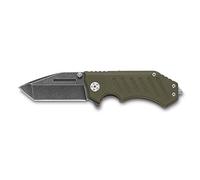 AUSONIA - Coltello da tasca lama in acciaio inox manico in G10 con frangivetro Cm 16
