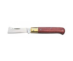 AUSONIA - Coltello innesto lama inox manico legno cm 17