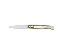 AUSONIA Coltello pieghevole da tasca modello Pattada manico corno chiaro Cm 18