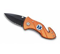 AUSONIA - Coltello tasca cm 15 manico alluminio con tagliacintura