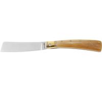 AUSONIA COLTELLO TASCABILE MOZZETTA CM 20 CON LAMA INOX CM 8 E MANICO IN CORNO CHIARO
