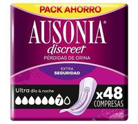 Ausonia Discreet, assorbenti notturni da donna per incontinenza, Ultra, 48 unità, protezione completa che noterai a malapena
