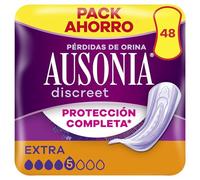 Ausonia Discreet Extra, 48 compresse Incontinenza Donna per Perdite di Urina, Protezione completa, Discrezione Incredibile