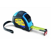 AUSONIA flessometro retrattile 5 metri metro a nastro professionale con sistema autobloccante e cinturino, larghezza 25 mm