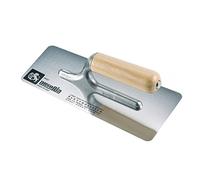 Ausonia - Frattazzo a bordi tondi 24x10 manico legno forcella corta