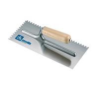 Ausonia - Frattazzo per colla 28x12 manico legno Dente 7,5x7,5