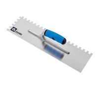 Ausonia - Frattazzo per colla 42x12 lama INOX manico bimateriale Dente 10x10