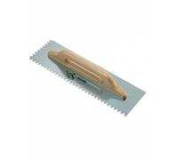 Ausonia - Frattazzo per colla 48X14 manico legno lama acciaio Dente 10x10