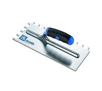 AUSONIA Frattazzo per colla da muratore a dentature speciali con lama Cm 28X12 e dente tondo da 20 mm