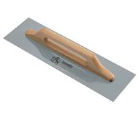 Ausonia - Frattazzo per stucco 48X14 lama acciaio inox manico legno