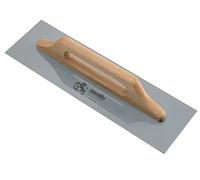Ausonia - Frattazzo per stucco a due mani con lama 48X14 in acciaio carbonio e manico legno