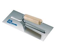 Ausonia - Frattazzo per stucco manico legno lama acciaio inox cm 28x12