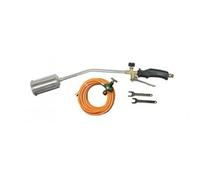 AUSONIA KIT CANNELLO BRUCIATORE A GAS CON LEVA + 10 MT TUBO ARANCIO + REGOLATORE