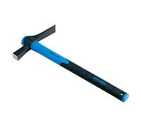Ausonia - Martello muratore grammi 400 Martello da muratore standard per mattoni con manico di fibra da 39 Cm