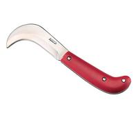 AUSONIA Roncola Pieghevole da Giardino Cm 16 per orto Com Manico plastica Rosso