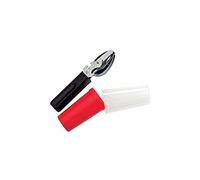 Ausonia Set posate da campeggio 27045 Inox 5 usi con contenitori e bicchieri in plastica