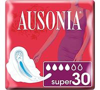 Ausonia Super Assorbenti Sanitari con Ali 30-Pezzi