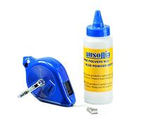 AUSONIA - Traccialinee in plastica 30 mt con flacone polvere blu da 100 Gr